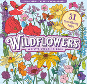 Peter Pauper Press Studio Series Colouring Book - Wildflowers