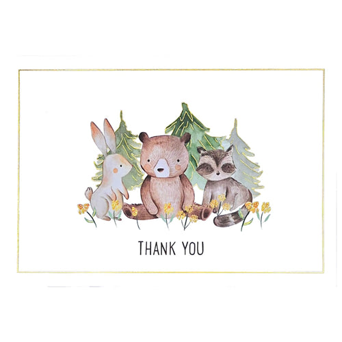 Peter Pauper Press Thank You Card Set - Baby Animals