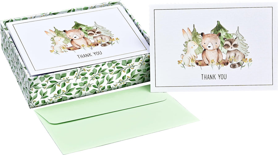 Peter Pauper Press Thank You Card Set - Baby Animals