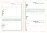 Peter Pauper Press Wedding Planner Checklist - Eucalyptus