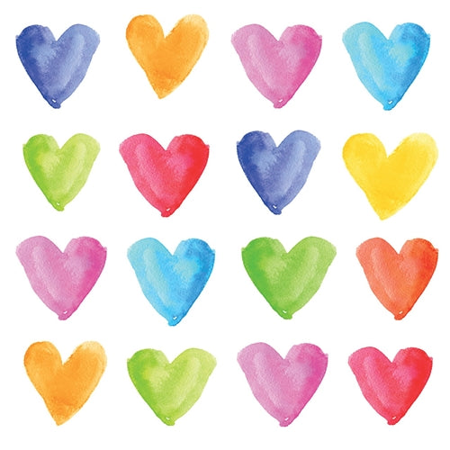 PPD - Paperproducts Design PPD Napkin - Dinner, Aquarell Hearts