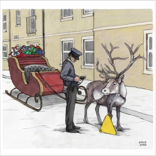 Quite Good Quite Good Christmas Card - Clamped Rudolphs