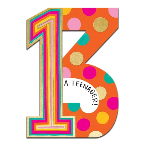 Rachel Ellen Design Rachel Ellen Birthday Card - 13th A Teenager