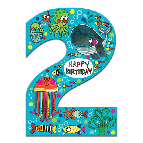 Rachel Ellen Design Rachel Ellen Birthday Card - 2nd Under the Sea