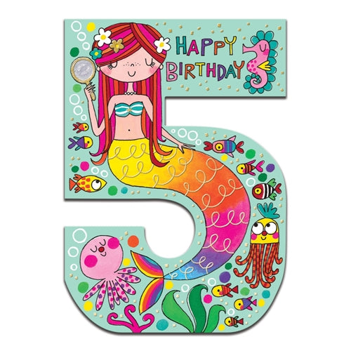 Rachel Ellen Design Rachel Ellen Birthday Card - 5th Mermaid