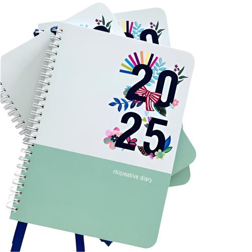 Rhicreative Rhicreative 2025 Diary - A5, Spiral bound