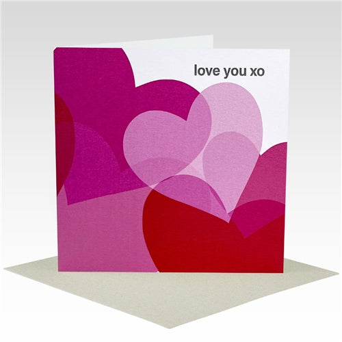 Rhicreative Rhicreative Greeting Card - Love You Hearts