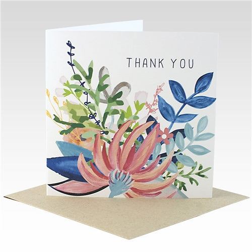 Rhicreative Rhicreative Greeting Card - Thank You Floral