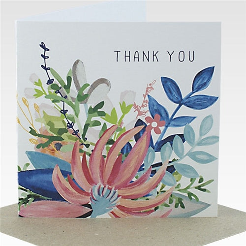 Rhicreative Rhicreative Mini Card - Thank You Floral