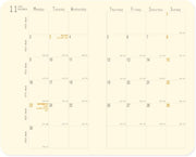 Rhodia 2026 Rhodia Monthly Planner - 7.5 x 12 cm, Softcover, Orange