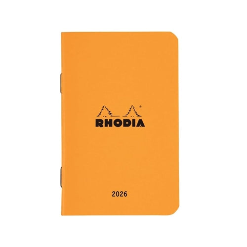 Rhodia 2026 Rhodia Monthly Planner - 7.5 x 12 cm, Softcover, Orange