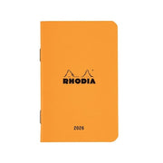 Rhodia 2026 Rhodia Monthly Planner - 7.5 x 12 cm, Softcover, Orange