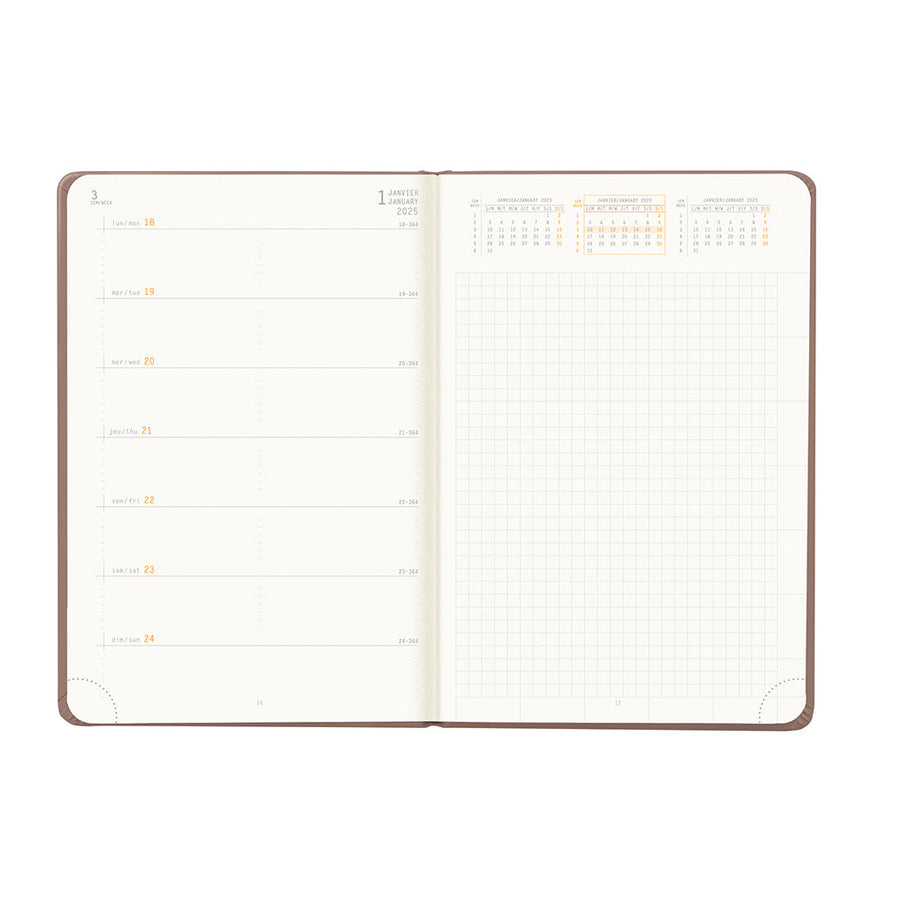 Rhodia Rhodia 2025 Webplanner - A5, Weekly Horizontal, Aqua