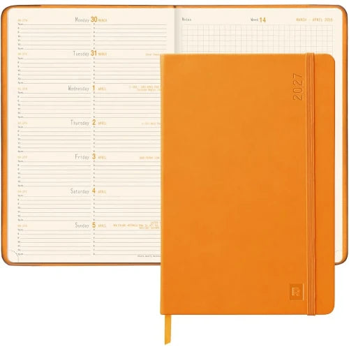 Rhodia Rhodia 2027 Weekly + Notebook Diary - A5, Rosewood