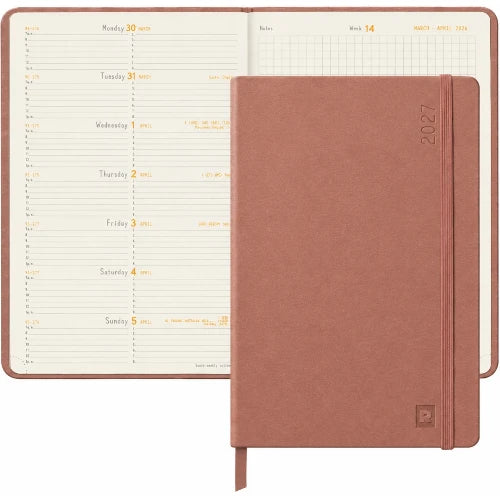 Rhodia Rhodia 2027 Weekly + Notebook Diary - A5, Titanium