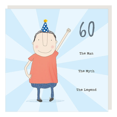 Rosie Made A Thing Rosie Made a Thing Birthday Card - Boy 60th Myth