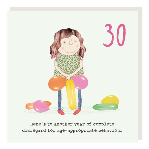 Rosie Made A Thing Rosie Made a Thing Birthday Card - Girl 30th Disregard