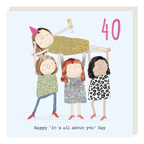 Rosie Made A Thing Rosie Made a Thing Birthday Card - Girl 40th Happy Day