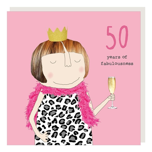 Rosie Made A Thing Rosie Made a Thing Birthday Card - Girl 50th Fabulousness
