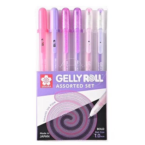 Sakura Sakura Gelly Roll - Pink & Purple, Set of 6