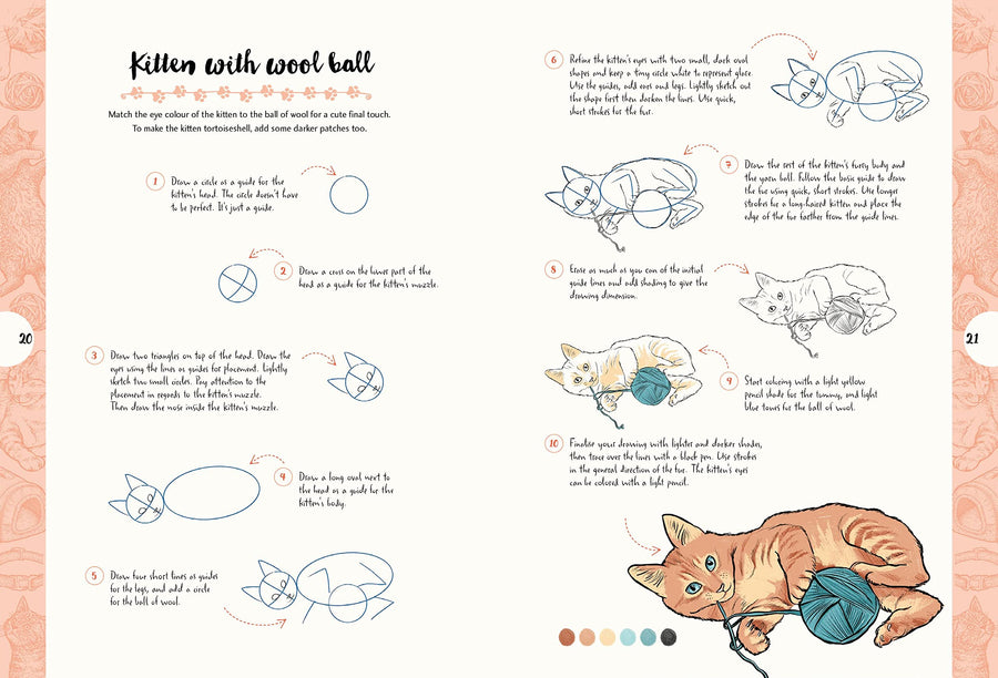 Search Press 10 Step Drawing - Cats