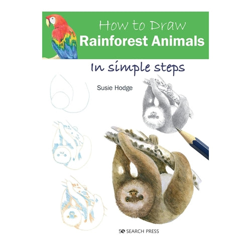 Search Press How to Draw - Rainforest Animals