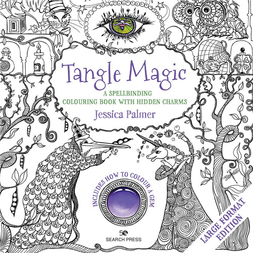 Search Press Tangle Magic Colouring Book - Large Format