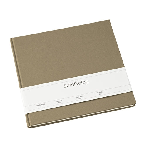 Semikolon Semikolon Guest Book - Slim, Fango, 100 Pages