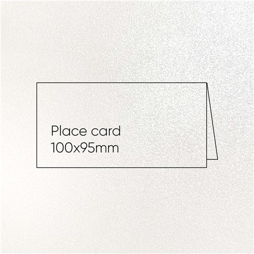 Sirio Pearl Place Cards - Sirio Pearl Ice White, Pack of 25