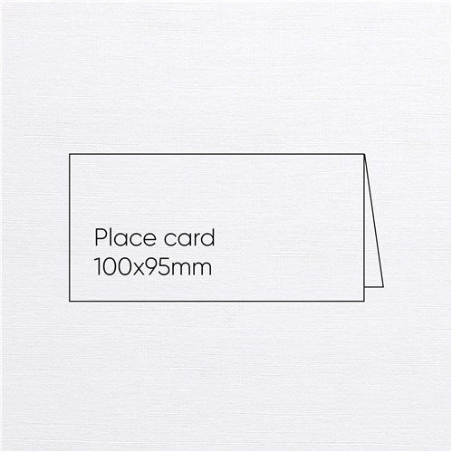 Splendorgel Textures Place Cards - White, Linen Texture, Pack of 25