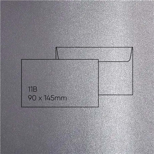 Strathmore 11B (90 x 145mm) Envelope - Curious Metallic Galvanised, Pack of 20