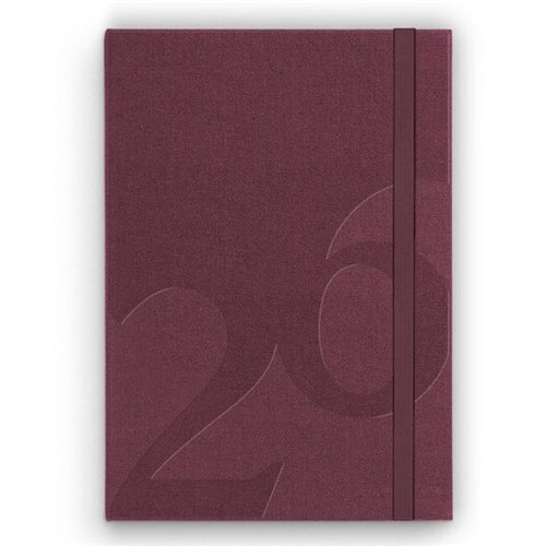 Studio Milligram 2026 Studio Milligram Daily Diary - A5, Hardcover, Dot Grid, Cherry