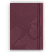 Studio Milligram 2026 Studio Milligram Daily Diary - A5, Hardcover, Dot Grid, Cherry