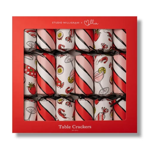 Studio Milligram Studio Milligram Christmas Crackers - Stripes, Pack of 6