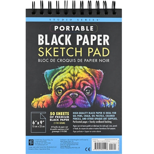 Studio Series Studio Series - Black Paper Sketch Pad 6 x 9