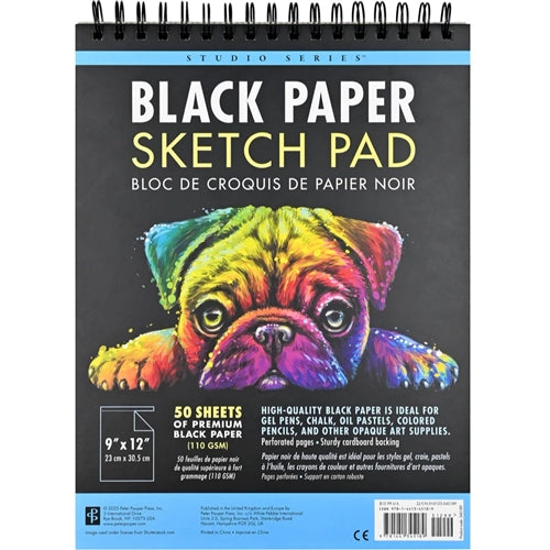 Studio Series Studio Series - Black Paper Sketch Pad 9 x 12
