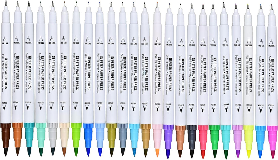 Studio Series Studio Series Dual Tip Colouring Markers - Pastels, Set of 24