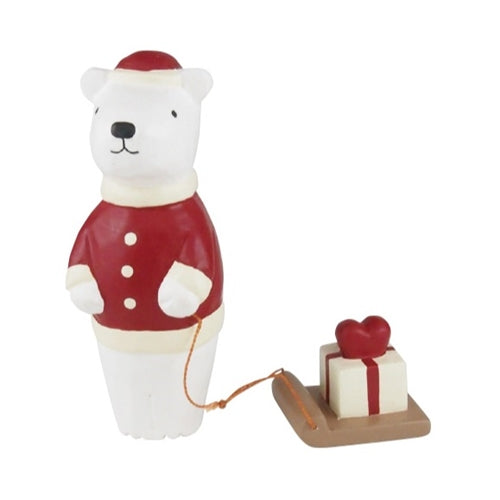 T-Lab Polepole Christmas Decoration - Bear with Present