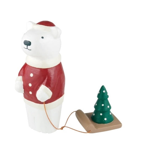 T-Lab Polepole Christmas Decoration - Bear with Tree