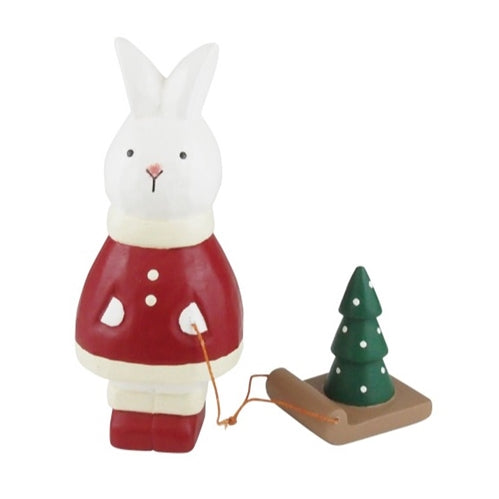 T-Lab Polepole Christmas Decoration - Rabbit with Tree