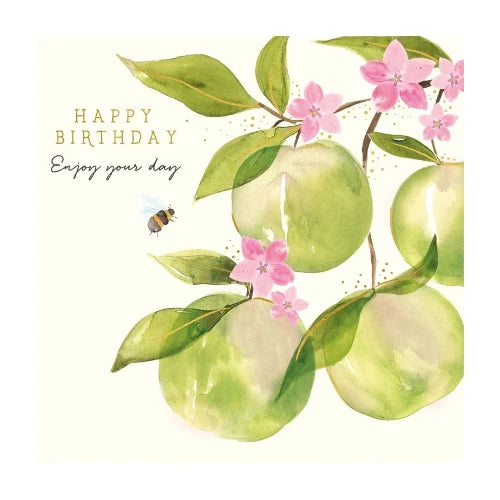 The Art File The Art File Birthday Card - Natural Phenomenon, Apples