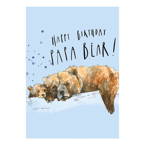 The Art File The Art File Birthday Card - Snowtap, Papa Bear