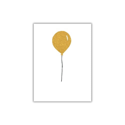 The Art File The Art File Birthday Card - Tiny but Mighty, Balloon