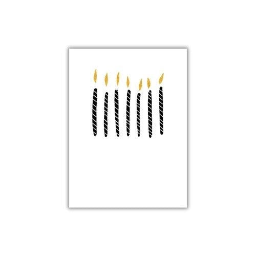 The Art File The Art File Birthday Card - Tiny but Mighty, Candles - copy