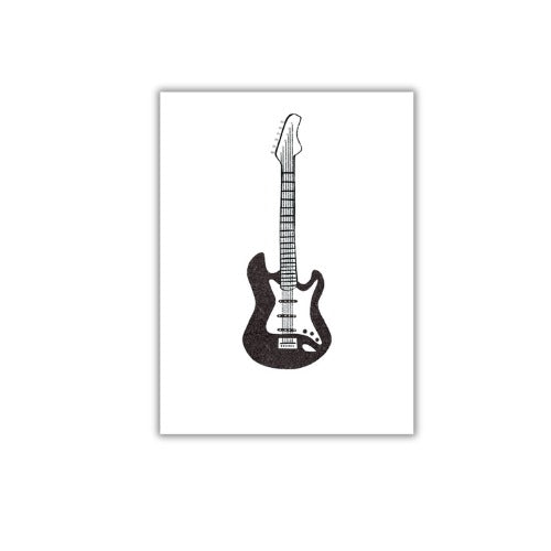 The Art File The Art File Greeting Card - Tiny but Mighty, Guitar