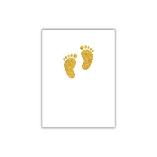 The Art File The Art File New Baby Card - Tiny but Mighty, Baby Feet