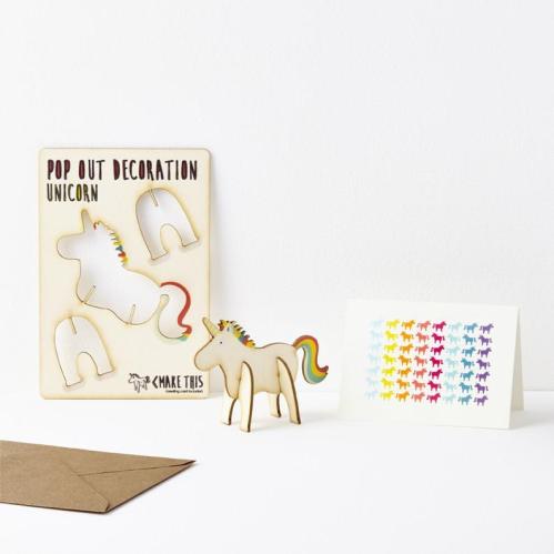 The Pop Out Card Co Pop Out Card - Unicorn