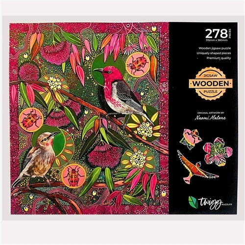 Twigg Puzzles Twigg Wooden Puzzle - Powderpuff Lily