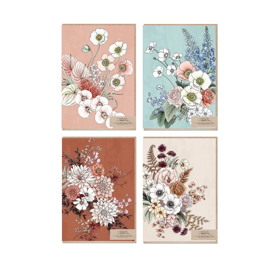 Typoflora Typoflora Boxed Card Set - Florist Bouquet