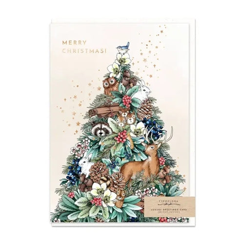 Typoflora Typoflora Christmas Card - Enchanted Christmas Tree